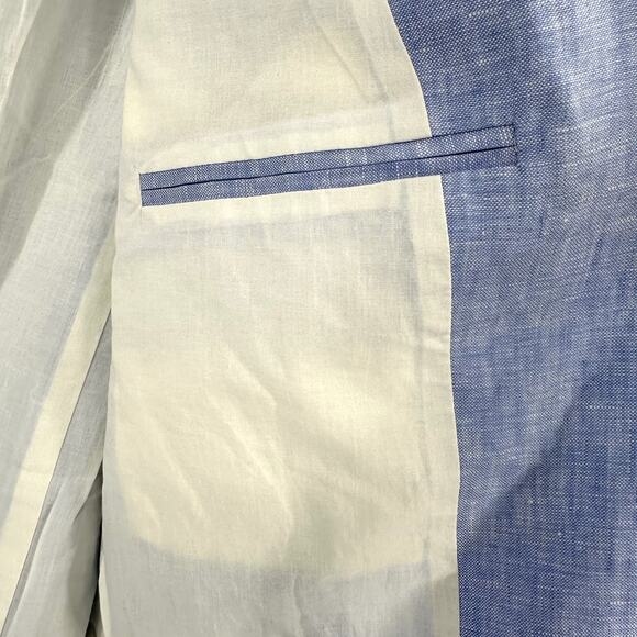 Everlane the linen oversized blazer in blue Size 8 - Picture 5 of 11